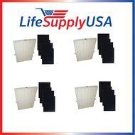 4 True HEPA Plus 16 Carbon Replacement Filters for Winix 115115 by Vacuum Savings