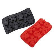&quot;Skull Human Skeleton Shape Silicone Ice Cube Freeze Mold&quot; shopping N6