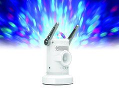 Ion Audio Party Bot Micro | Motorized Bluetooth Speaker N5