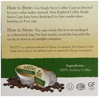 New England Coffee Breakfast Blend, 72 Count N27
