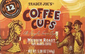 Trader Joe's Coffee Cups - Single Serve - Medium Roast Arabica Coffee N3