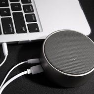SARON Ultra Portable Bluetooth Wireless Speaker with Microphone for Smartphones/Tablet/Laptops Silver Color