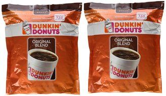 Dunkin' Donuts Original Blend Medium Roast Ground Coffee 100 % Premium Arabica Coffee 40 oz. (Pack of 2) N2