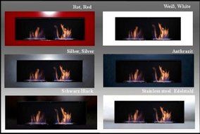 Fireplaces Manufacturer Mierzwa (DF-Shopping, Germany) Bio Ethanol Fire Place Model Tornado Deluxe Silver N5