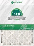 AFB Silver MERV 8 12x27x1 Pleated AC Furnace Air Filter. Pack of 6 Filters. 100% produced in the USA. N9