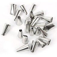 24pcs Icing Piping Nozzles Pastry Tips Cake Bakery Sugarcraft Decor Tool Set N2