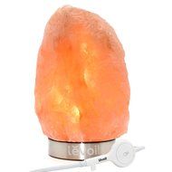 Levoit Elora Hand Carved Natural Himalayan Crystal Salt Lamp(8 to 11lbs): Stainless Steel Base, Touch Brightness... N8
