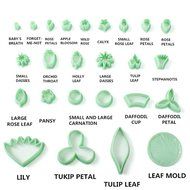 KINGSO 39PCS Fondant Cake Cookie Cutter Mold Sugarcraft Decorating Kit N6