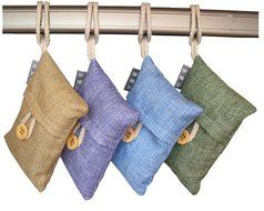 Pader Je 500g Air Purifying Activated Bamboo Charcoal Bag ,Pack of 5,Each Bag 100g (Cylinder)