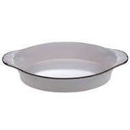 Certified International 57621 Solstice Oval Bakeware Set, 3.5 quart, Cream