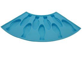 Set of 2 Silicone Fan Bear Shape Cookie Mold (Yellow) N2