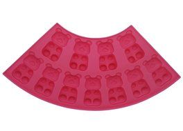 Set of 2 Silicone Fan Bear Shape Cookie Mold (Yellow) N3