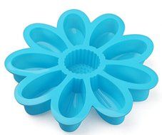 Blue petals platinum silicone cake mold baking cookies DIY family holiday Christmas Cake baking chocolate chip...