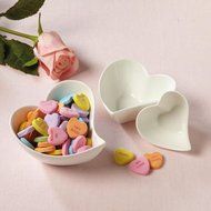 3 versatile Porcelain Heart Dish Trio