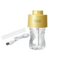 Lsgoodcare Portable Mini USB Air Humidifier Cool Mist Ultrasonic LED Yellow Noctilucent Bottle Cap Air Purifier... N7