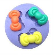 Mini Silicone Sugar, Fondant and Cake Mold, Bow Theme N2