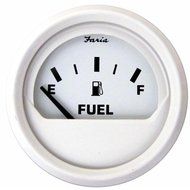 Faria Beede Instruments 13101 2 in. Dress White Fuel Level Gauge