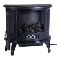 Wakrays New Black 1500W Free Standing Vintage Portable Electric Fireplace Stove N2