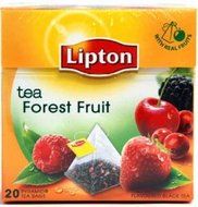 Lipton Black Tea - Forest Fruit - Premium Pyramid Tea Bags (20 Count Box) [PACK OF 3]