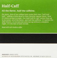 Green Mountain Coffee Keurig Green Mountain Half-Caff, 12 ct N7