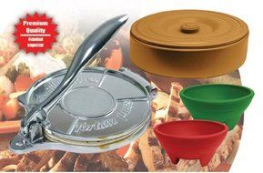 Dr. COOK 88855 Fiesta Pack Tortilla Press