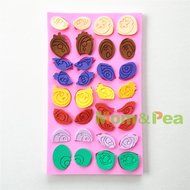 Mom&amp;pea 0647 Cartoon Eyes Shaped Silicone Mould for Fondant Cake Sugar Paste Cake Decoration 3d Cake Toppers Mold...