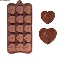 15 Holes Soulmate Silicone Heart-Shaped Chocolate Mould Cake Mold Kitchen Accessories Cake Baking Tools