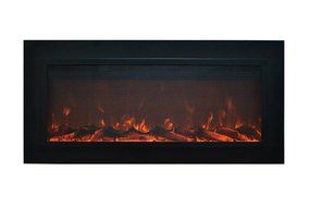 Touchstone 80013 Sideline&reg; Steel In-Wall Recessed Electric Fireplace, 50 Inch Wide, 1500/750 Watt Heater (Black...