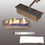 Fireplaces Manufacturer Mierzwa (DF-Shopping, Germany) Bio Ethanol Fire Place Model Tornado Deluxe Silver N7