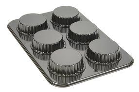 Bakers Select Tart Pan, Nonstick, 6 Cavities N2