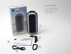 iJoy Beach Bomb IP66 Waterproof Shockproof Portable Bluetooth Speaker With built in Mic Aux-In and 2,000mAh Battery... N7