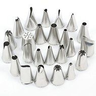 24pcs Icing Piping Nozzles Pastry Tips Cake Bakery Sugarcraft Decor Tool Set N4