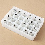 24pcs Icing Piping Nozzles Pastry Tips Cake Bakery Sugarcraft Decor Tool Set N5