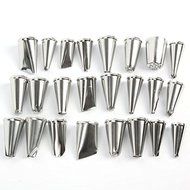 24pcs Icing Piping Nozzles Pastry Tips Cake Bakery Sugarcraft Decor Tool Set N6