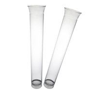 Party Essentials 15-Count Hard Plastic 1.5 Ounce Tube Shots, Mardi Gras Mix N8