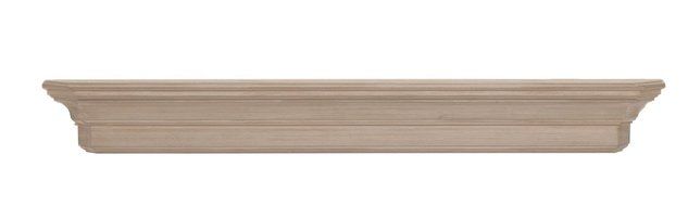 Pearl Mantels 490-72 Lindon Wood 72-Inch Fireplace Mantel Shelf, Unfinished N3