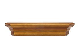 Pearl Mantels 490-72 Lindon Wood 72-Inch Fireplace Mantel Shelf, Unfinished N5