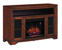 ClassicFlame 23MM070-C244 Palisades TV Stand for TVs up to 60&quot;, Empire Cherry (Electric Fireplace sold separately)
