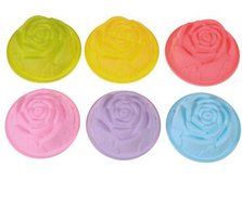 20pcs/lot Silicone Rose Cup Cake Chocolate Cupcake Muffin Mold Jelly Maker Bake Mould