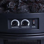 Wakrays New Black 1500W Free Standing Vintage Portable Electric Fireplace Stove N3