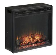 Entertainment Accessories Fireplace Insert Glass/Stone