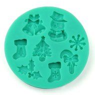 Bhbuy Christmas 3d Silicone Cake Baking Mold Chocolate Jelly Candy Mould Craft Tool N2