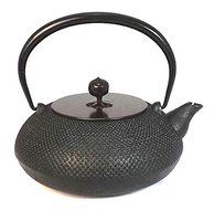 Naubu Iron Kettle Tetsubin Hiramaru Hail Copper Lid Black 1.2L（japan import）