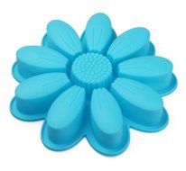 Blue petals platinum silicone cake mold baking cookies DIY family holiday Christmas Cake baking chocolate chip... N2