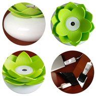 YJY 100mL Lotus Aromatherapy Essential Oil Diffuser - USB Silent Ultrasonic Waterless Auto Shut-off Air Humidifier... N3