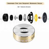 Bluetooth Speakers, MiluoTech Bluetooth V4.0 Portable Wireless Speaker with HD Sound and Enhanced Bass - Gold N3
