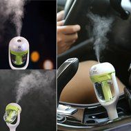 Sunnyhome007 50ml 2-in-1 Portable Mini USB Car Air Humidifier and Aromatherapy Essential Oil Diffuser, Air Purify... N23