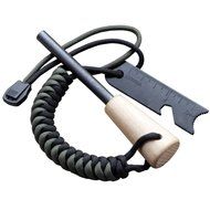 Fire Starter, Geekercity&reg; Traditional Bushcraft Survival Flint Fire Starter Ferrocerium Rod Kit with Drilled Wooden...