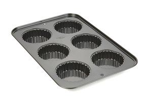 Bakers Select Tart Pan, Nonstick, 6 Cavities N3