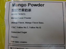 Qbubble Tea Powder, Mango, 2.2 Pound